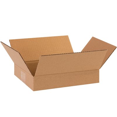 10 x 8 x 2" Flat Corrugated Boxes