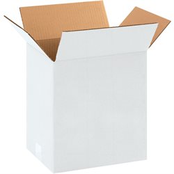 11 1/4 x 8 3/4 x 12" White Corrugated Boxes