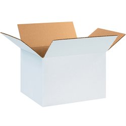 12 x 10 x 8" White Corrugated Boxes