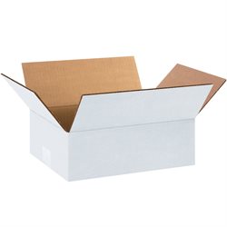 12 x 9 x 4" White Corrugated Boxes