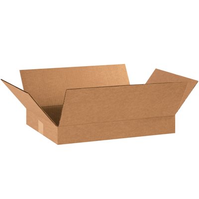 18 x 12 x 2" Flat Corrugated Boxes