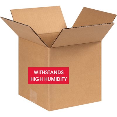 8 x 8 x 8" W5c Weather-Resistant Corrugated Boxes