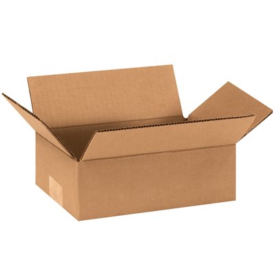 9 x 6 x 3" Flat Corrugated Boxes