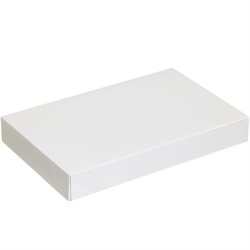 15 x 9 1/2 x 2" White Apparel Boxes