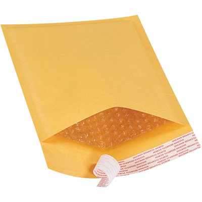 6 x 10" Kraft (25 Pack) #0 Self-Seal Bubble Mailers