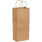 5 1/2 x 3 1/4 x 13" Kraft Paper Shopping Bags