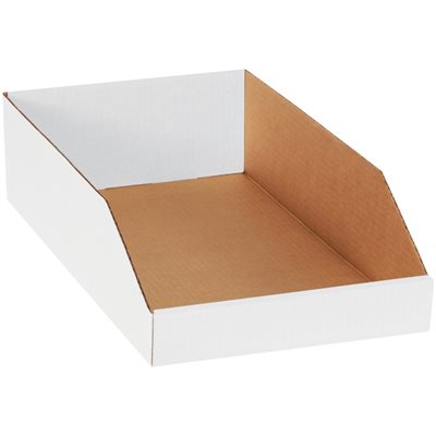 10 x 18 x 4 1/2" White Bin Boxes