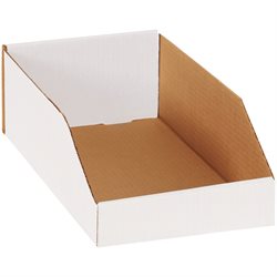 8 x 15 x 4 1/2" White Bin Boxes