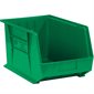 10 3/4 x 8 1/4 x 7" Green Plastic Stack & Hang Bin Boxes