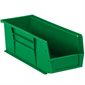 10 7/8 x 4 1/8 x 4" Green Plastic Stack & Hang Bin Boxes