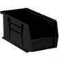 14 3/4 x 8 1/4 x 7" Black Plastic Stack & Hang Bin Boxes