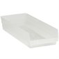 23 5/8 x 8 3/8 x 4" Clear Plastic Shelf Bin Boxes