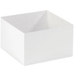 10 x 10 x 6" White Deluxe Gift Box Bottoms