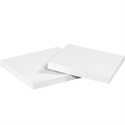 10 x 10" White Deluxe Gift Box Lids