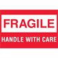 2 x 3" - "Fragile - Handle With Care"