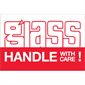 2 x 3" - "Glass - Handle With Care" Labels