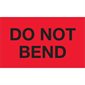 3 x 5" - "Do Not Bend" (Fluorescent Red) Labels