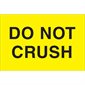 2 x 3" - "Do Not Crush" (Fluorescent Yellow) Labels