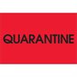 2 x 3" - "Quarantine" (Fluorescent Red) Labels