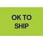 2 x 3" - "OK To Ship" (Fluorescent Green) Labels