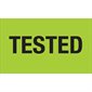 3 x 5" - "Tested" (Fluorescent Green) Labels
