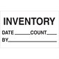 1 1/4 x 2" - "Inventory - Date - Count - By" Labels