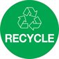 3" Green Circle "Recycle"