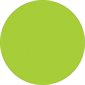 3/4" Circles - Fluorescent Green Removable Labels