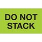 3 x 5" - "Do Not Stack" (Fluorescent Green) Labels