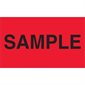 3 x 5" - "Sample" (Fluorescent Red) Labels
