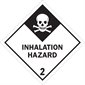 4 x 4" - "Inhalation Hazard - 2" Labels