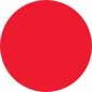 1" Fluorescent Red Inventory Circle Labels
