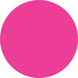 1" Fluorescent Pink Inventory Circle Labels