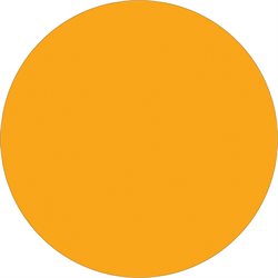 1 1/2" Fluorescent Orange Inventory Circle Labels