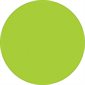 1 1/2" Fluorescent Green Inventory Circle Labels