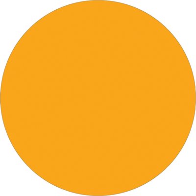 2" Fluorescent Orange Inventory Circle Labels