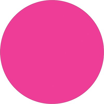 2" Fluorescent Pink Inventory Circle Labels