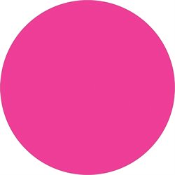 2" Fluorescent Pink Inventory Circle Labels