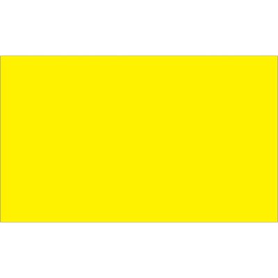 3 x 5" Fluorescent Yellow Inventory Rectangle Labels