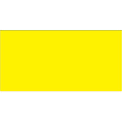 2 x 4" Fluorescent Yellow Inventory Rectangle Labels