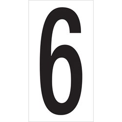 3 1/2" "6" Vinyl Warehouse Number Labels