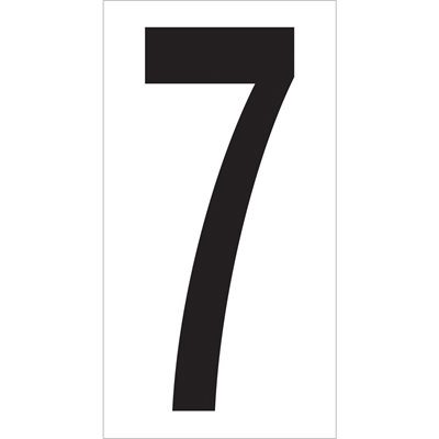 3 1/2" "7" Vinyl Warehouse Number Labels