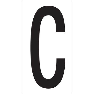 3 1/2" "C" Vinyl Warehouse Letter Labels