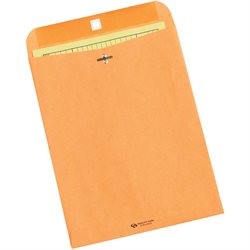 9 1/2 x 12 1/2" Kraft Clasp Envelopes