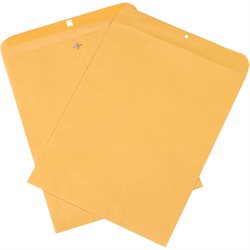 12 x 15 1/2" Kraft Clasp Envelopes