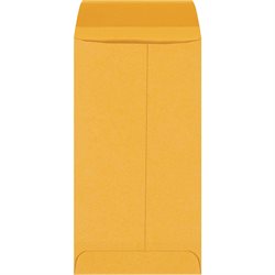 3 1/2 x 6 1/2" Kraft Gummed Envelopes