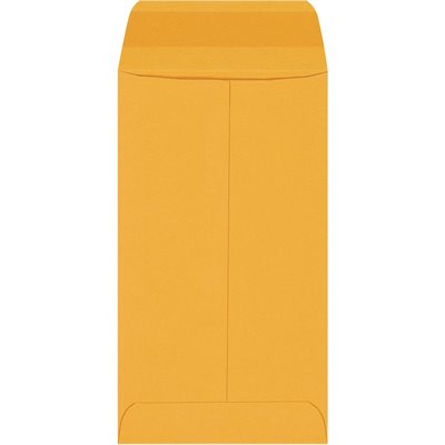 3 3/8 x 6" Kraft Gummed Envelopes