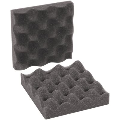 6 x 6 x 2" Charcoal Convoluted Foam Sets