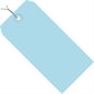 2 3/4 x 1 3/8" Light Blue 13 Pt. Shipping Tags - Pre-Wired