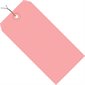 4 1/4 x 2 1/8" Pink 13 Pt. Shipping Tags - Pre-Wired
